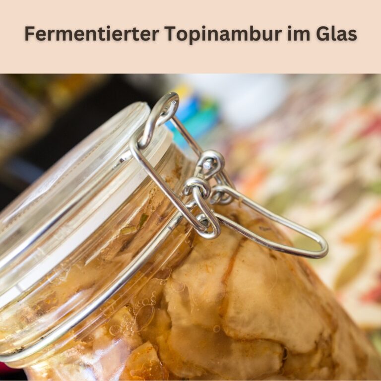 Fermentierter Topinambur im Glas