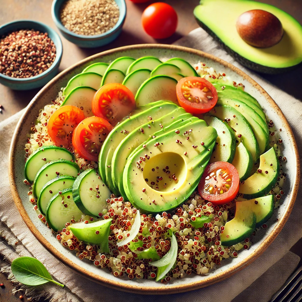 lecker und gesund, Avocade mit Quinoa